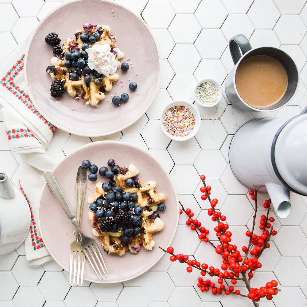 Berries and yogurt
