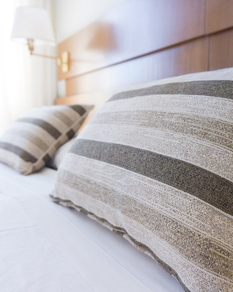 The Barrel Loft: Crisp linens and down pillows